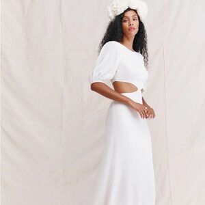 1HR SALE ⚡Reformation Tory Dress (Ivory)